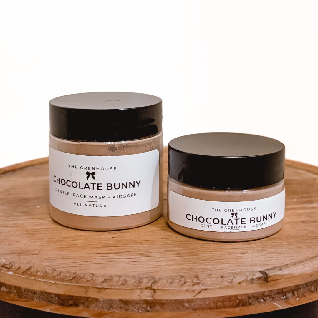 Chocolate Bunny Face Mask